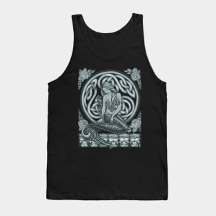 Sailors Grave Classic Art Nouveau Mermaid Tank Top